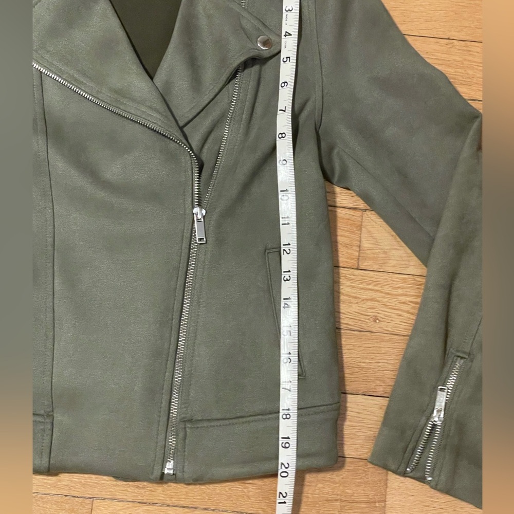 Old Navy Olive Green Women's Moto Jacket XS - Picture 8 of 9